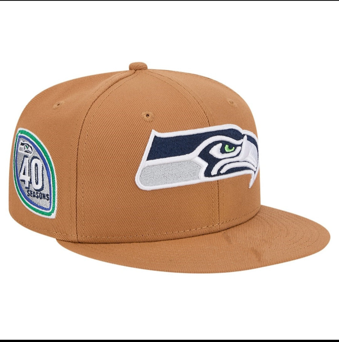 Brown Seattle Seahawks Football Snapback