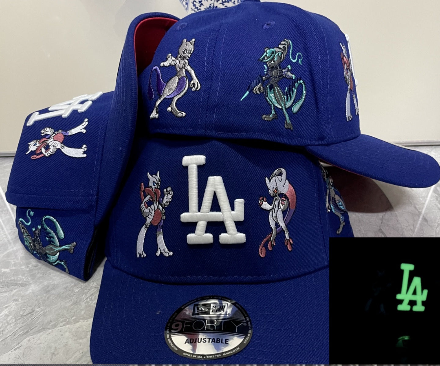 Blue LA Anime Character Snapback