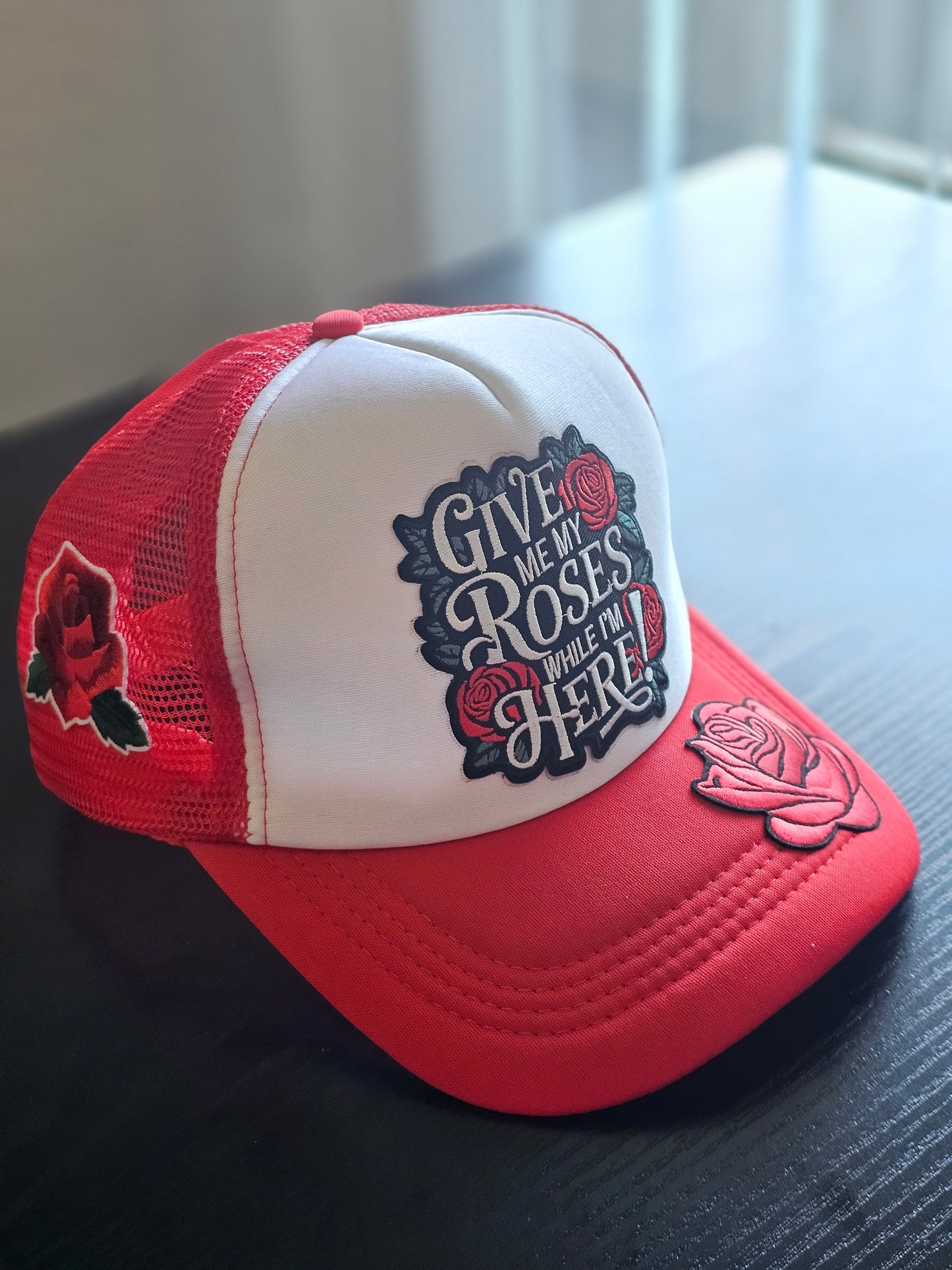 Scarlet Rose Trucker Hat