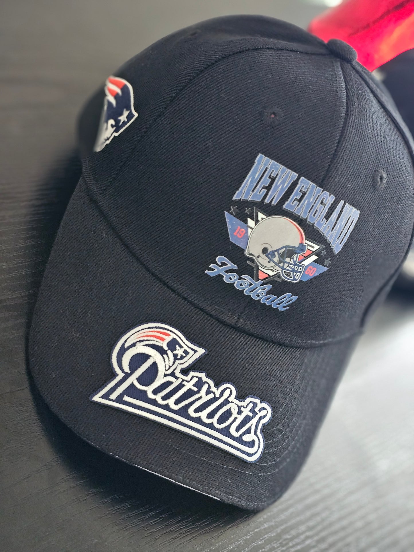 New England Patriots Vintage Circle Patch Snapback – Navy Classic
