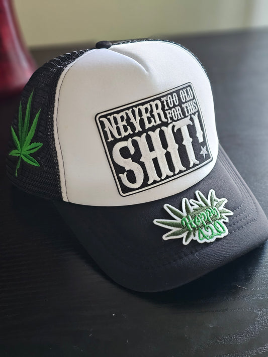 “Never Too Old For This Sh*t” Trucker (Cannabis Edition)