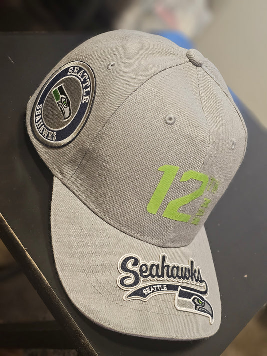 Seattle Seahawks Grey “12th Man” Premium Fan Cap