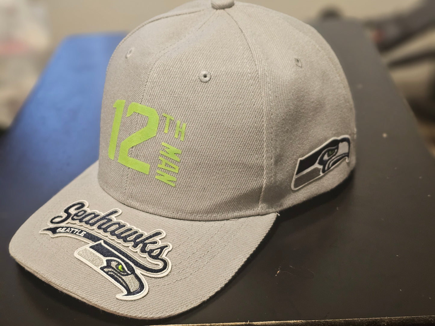 Seattle Seahawks Grey “12th Man” Premium Fan Cap