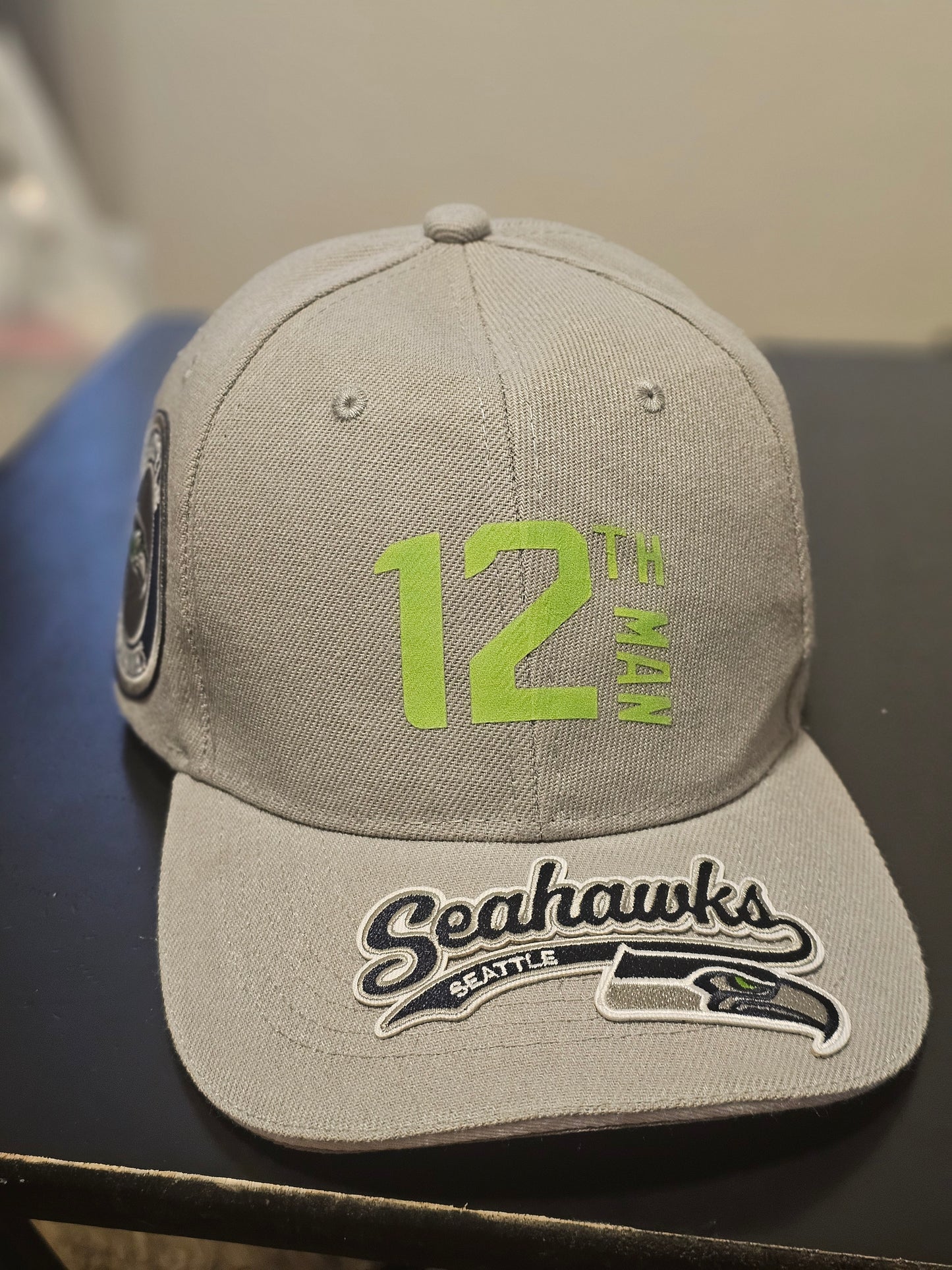Seattle Seahawks Grey “12th Man” Premium Fan Cap