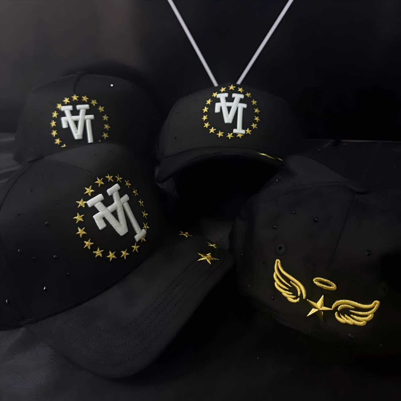 Victory Circle Black & Gold Snapback