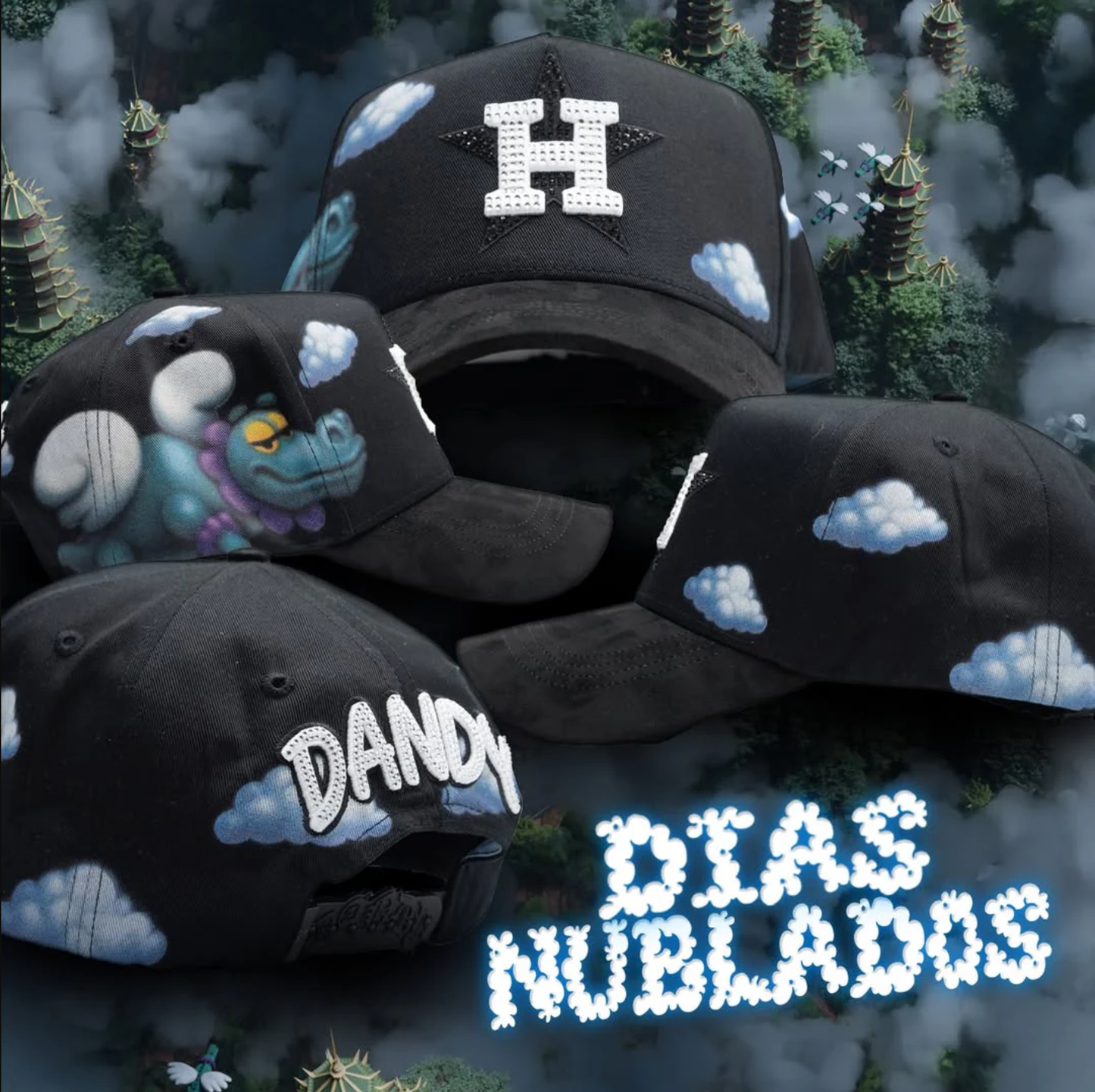 Dream Clouds H Curved Snapback
