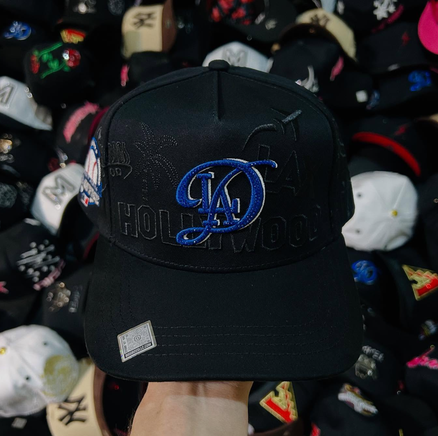 Hollywood LA Blue Script Snapback
