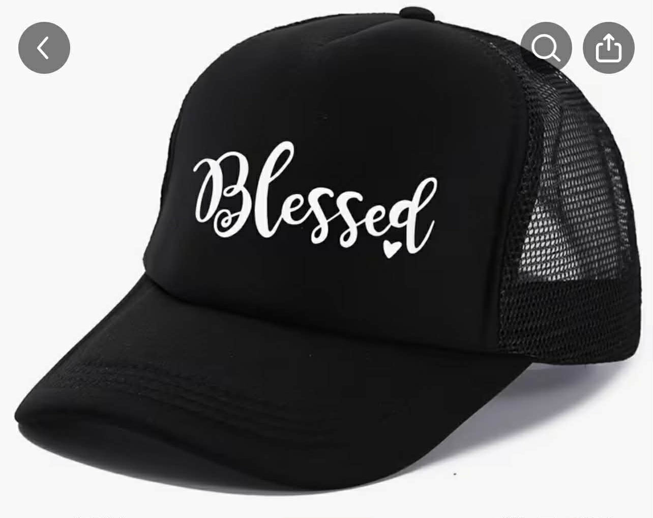 “Blessed” Trucker Hat  Black (Limited Stock)