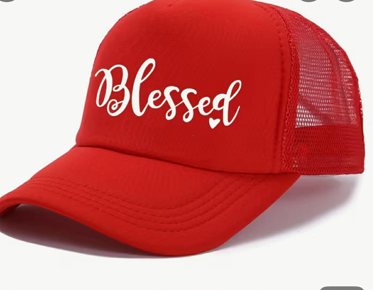 “Blessed” Trucker Hat Red (Limited Stock)