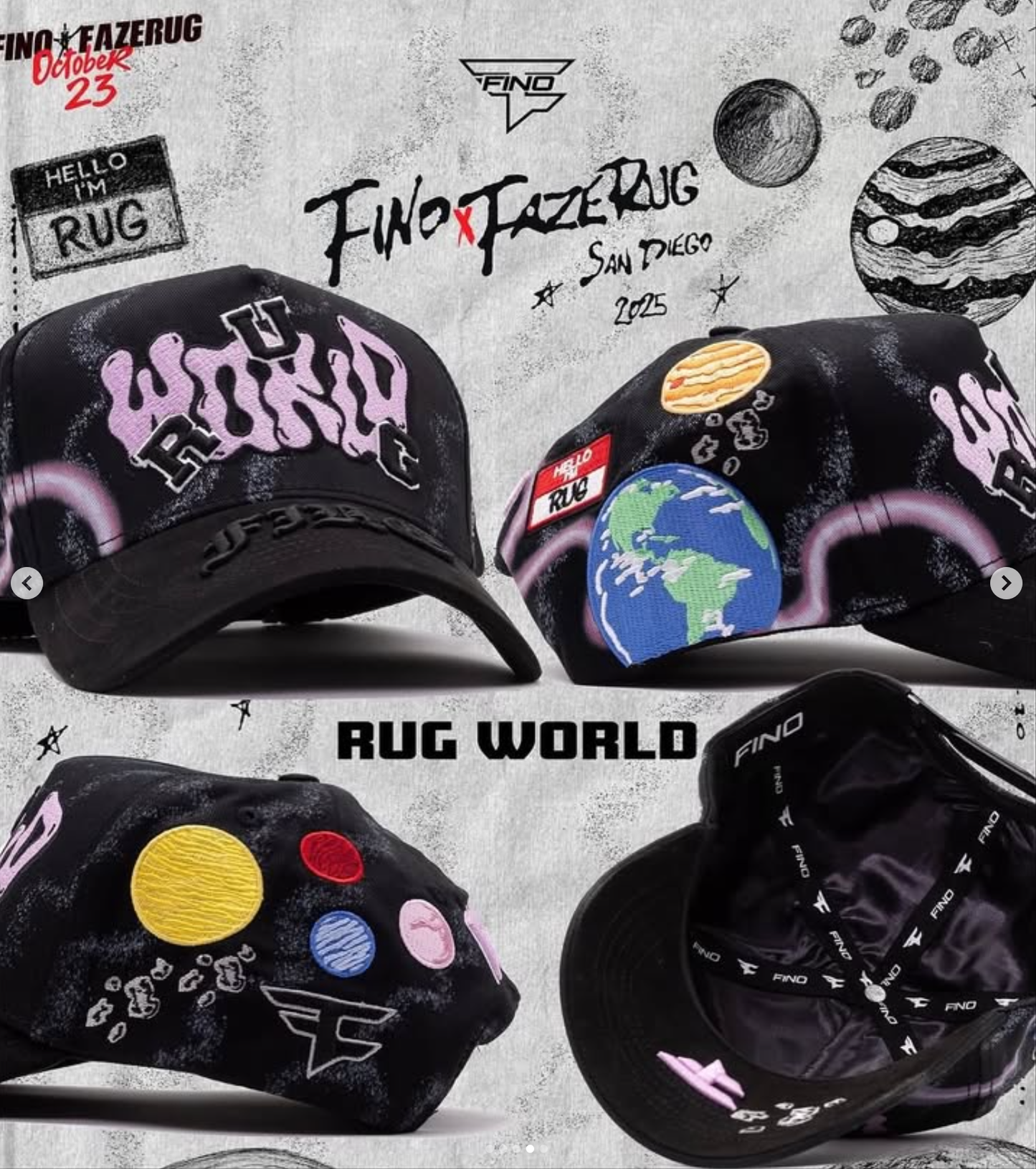 Rug World Galaxy Curved Snapback