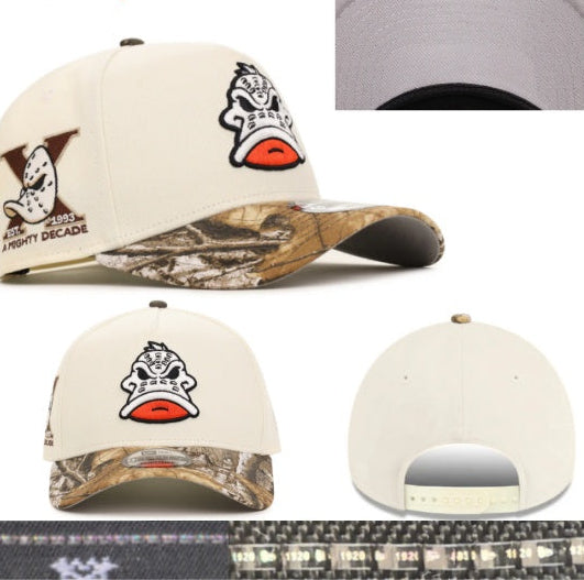 Cream Camo Duck Snapback